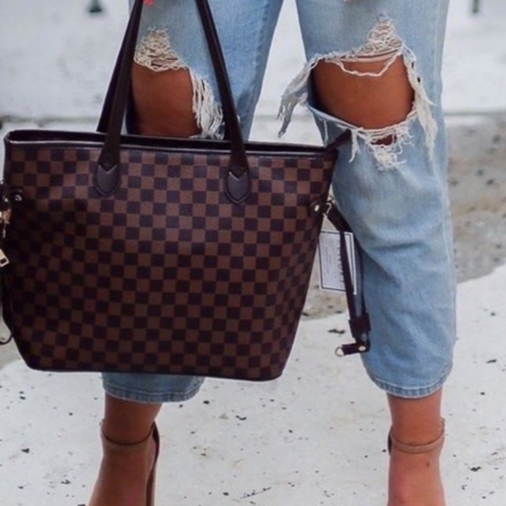 Checkered Tote